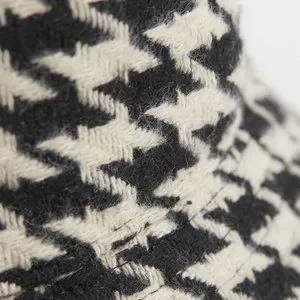 BLOGGER\'S FAVE! H&M Black Houndstooth-Patterned Bucket Hat Sz Small H&M | Accessories | Bloggers Fave Hm Black  main image 3